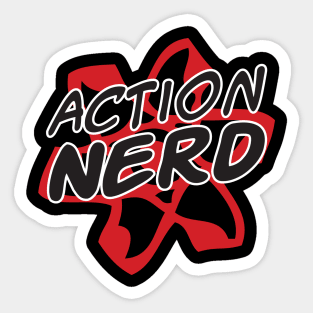 Funny Science Scientist Action Nerd Atom Blue Sticker